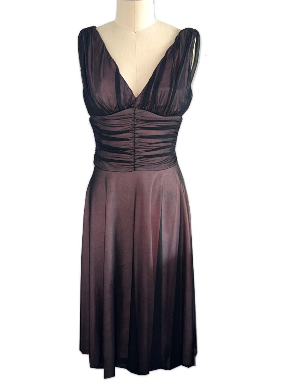 authentic Y2K black mesh midi dress ♡
